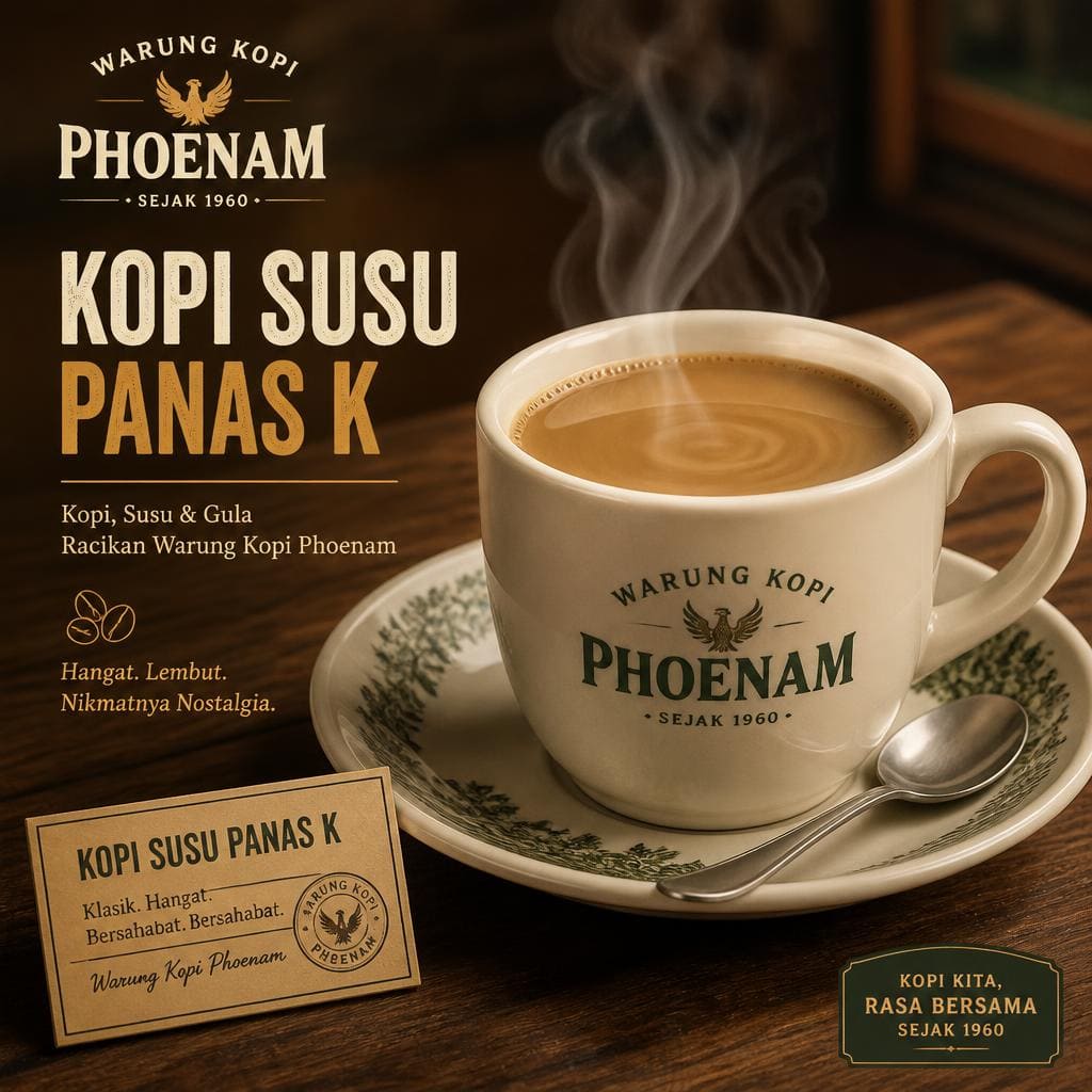 Kopi Susu Panas K Warkop Phoenam